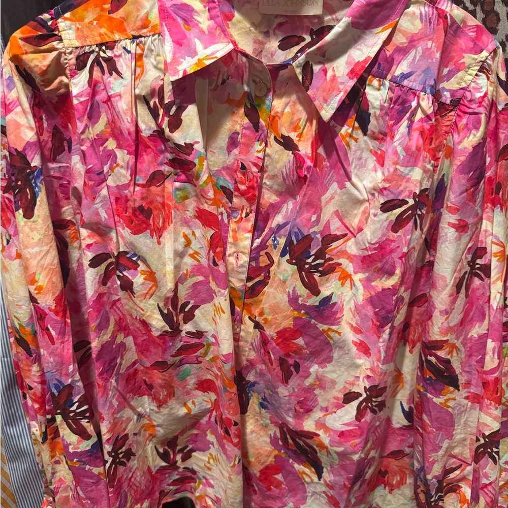 Ulla Johnson Multicolor Floral Blouse